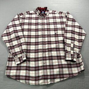 Wrangler Twenty X 20X Shirt Mens XXL 2XL Plaid Button Up Thick Cotton Western